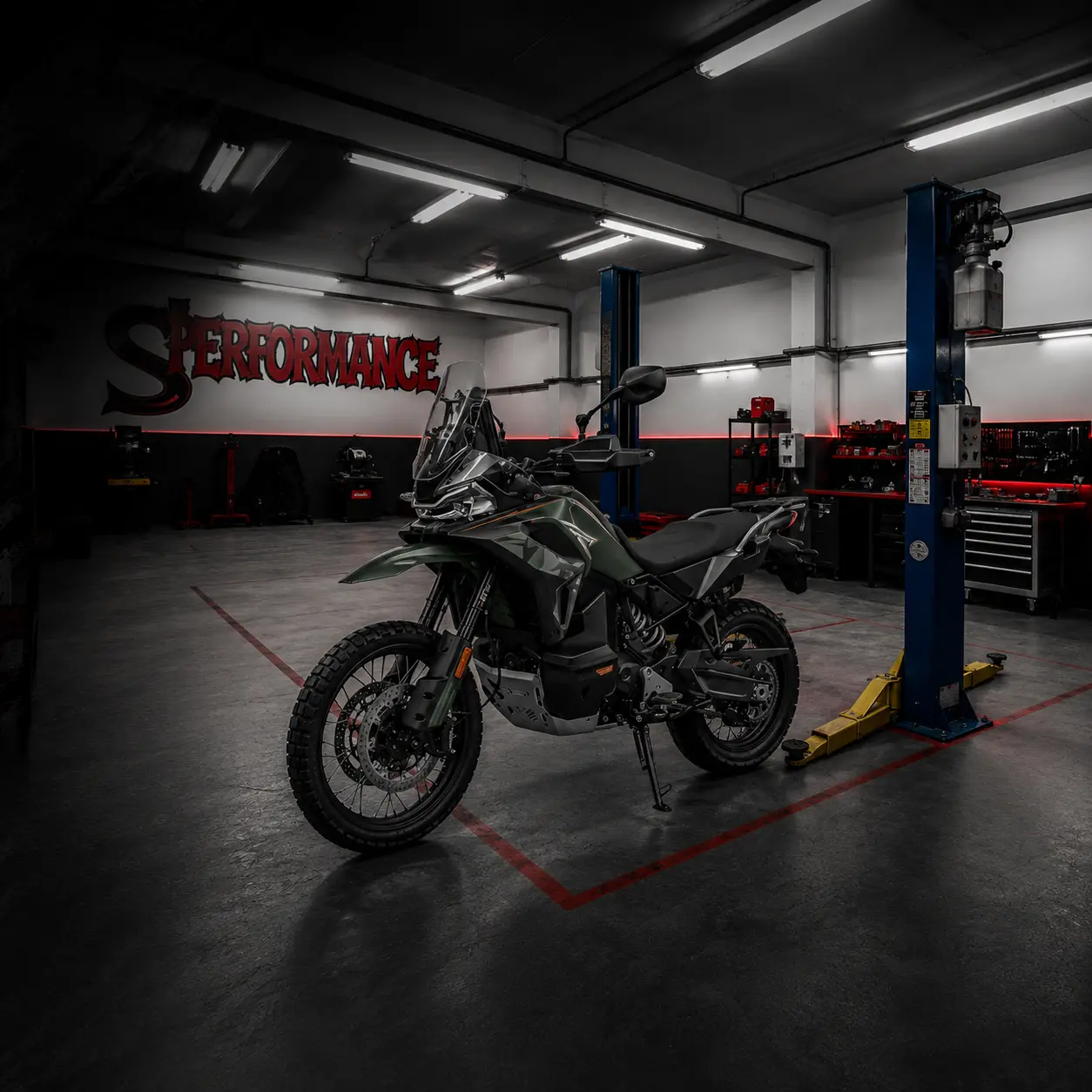 CFMOTO MT 1000 motocikl u radionici SPerformance